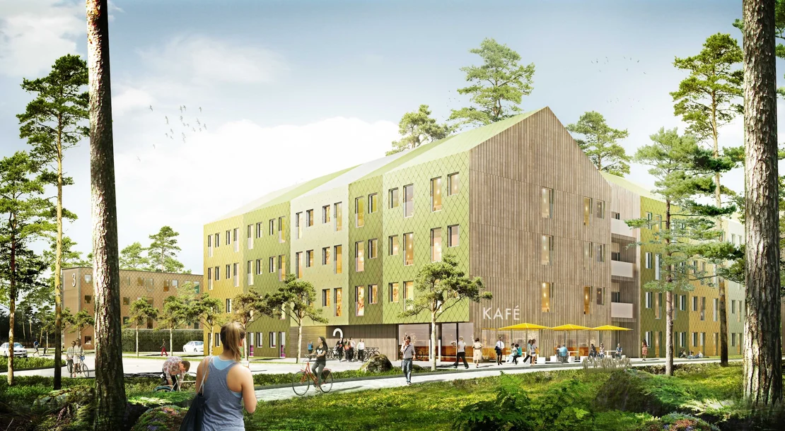 Timber-frame student housing